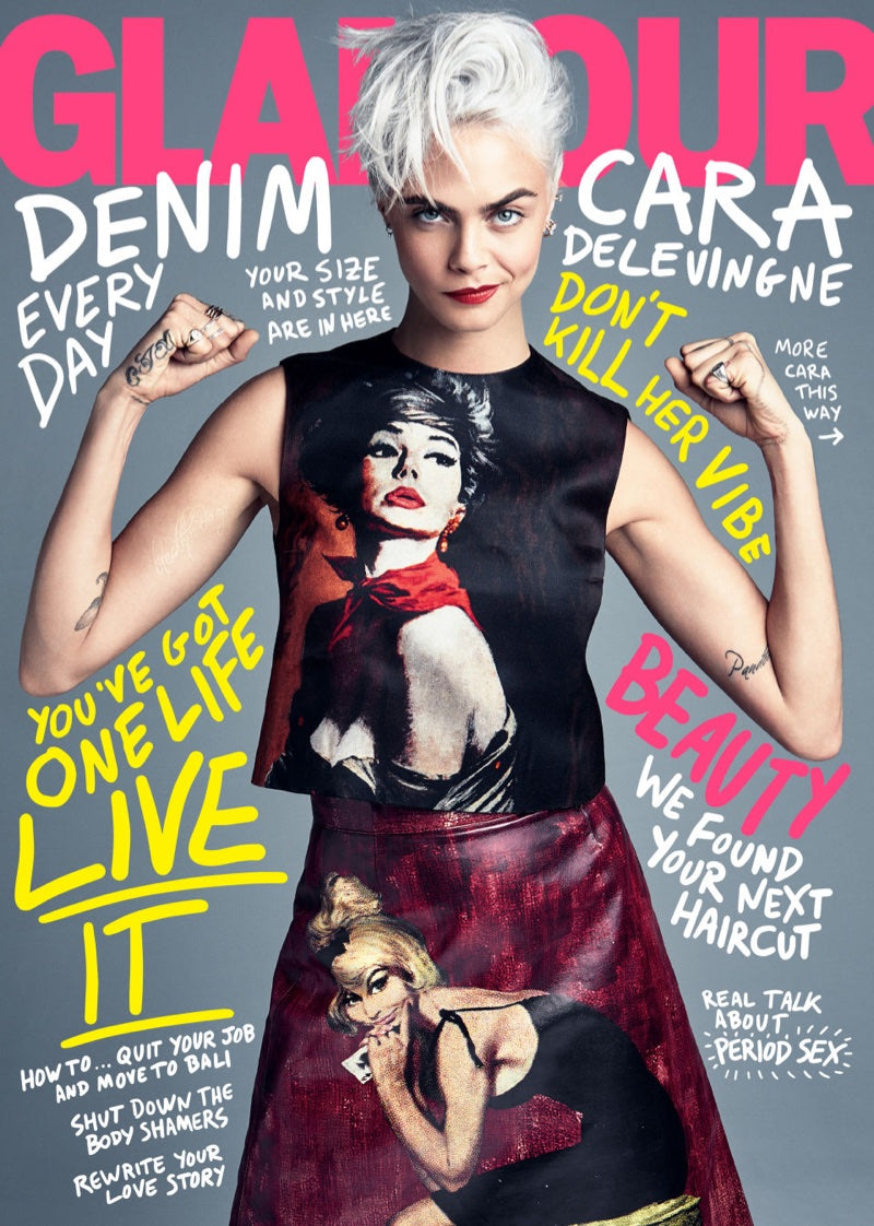 Glamour Patrick Demarchelier Cara Delevingne Lisa Eldridge